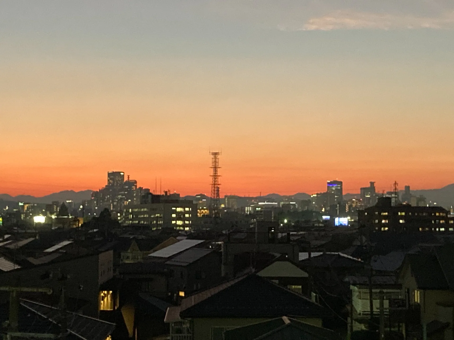 夏終わりの夕方